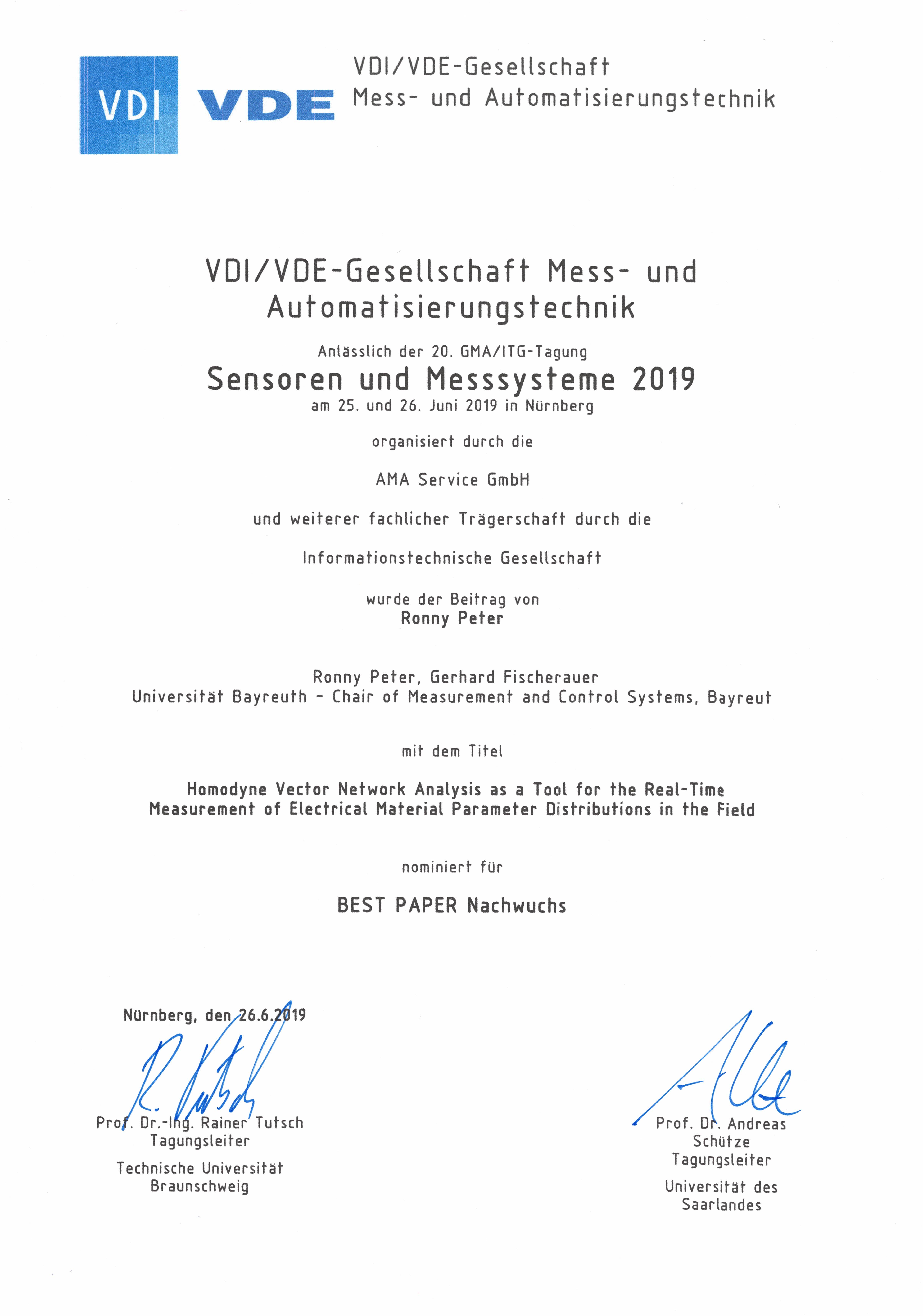 BestPaperNominierung